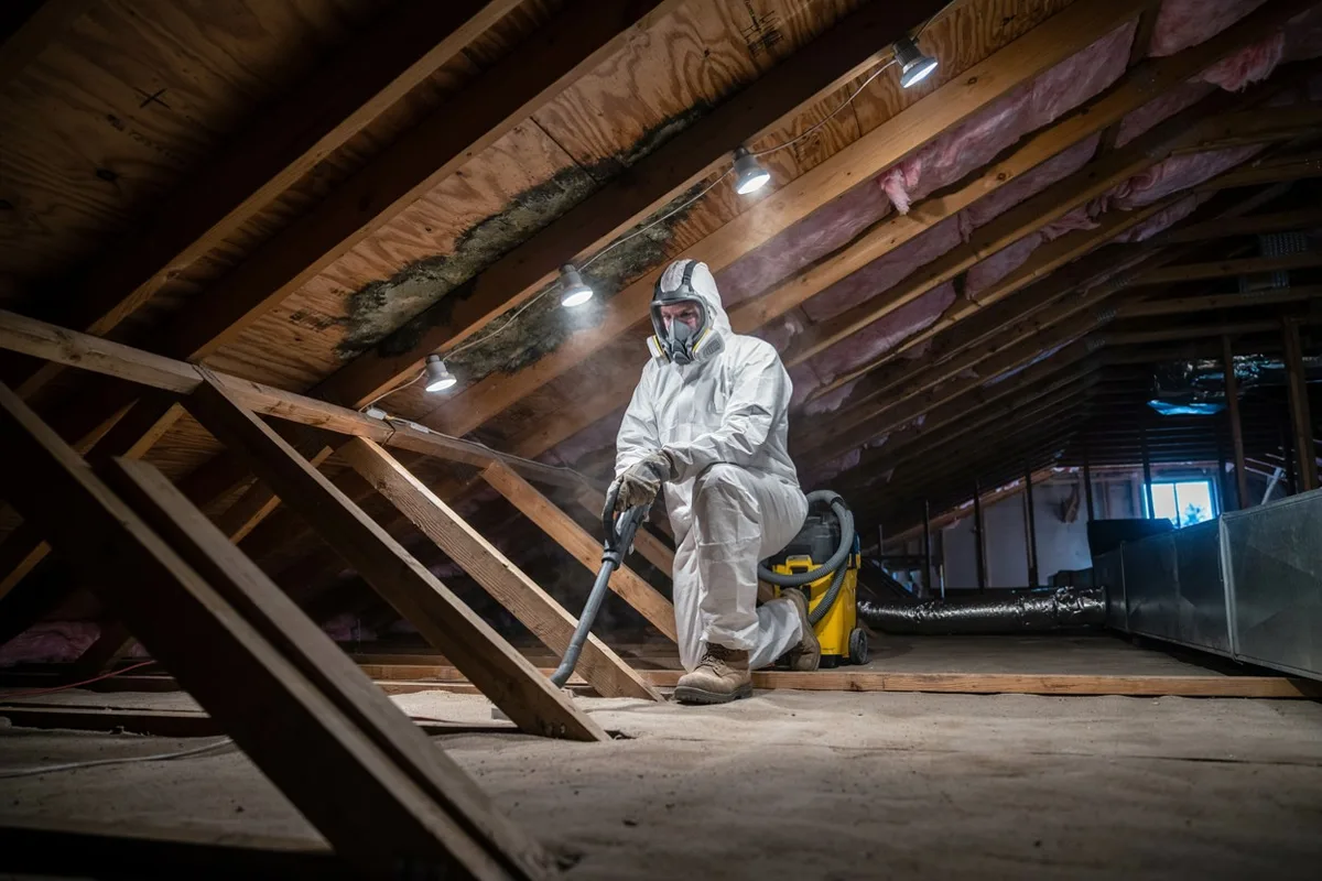 Attic mold remediation in Metairie, LA